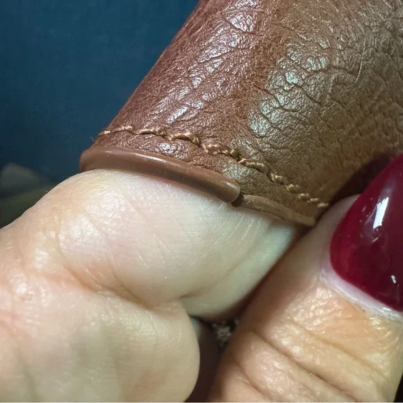 Altar'd State Brown Vegan Leather tote purse with pouch. - Picture 15 of 15